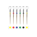 Kit de limas InciDental EndoArt Expert doradas, 25 mm de largo