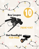 X-MAS OFFER: Eighteeth Brilliance 48 Pro Dental Loupes + FREE Wireless Z Surgical Headlight