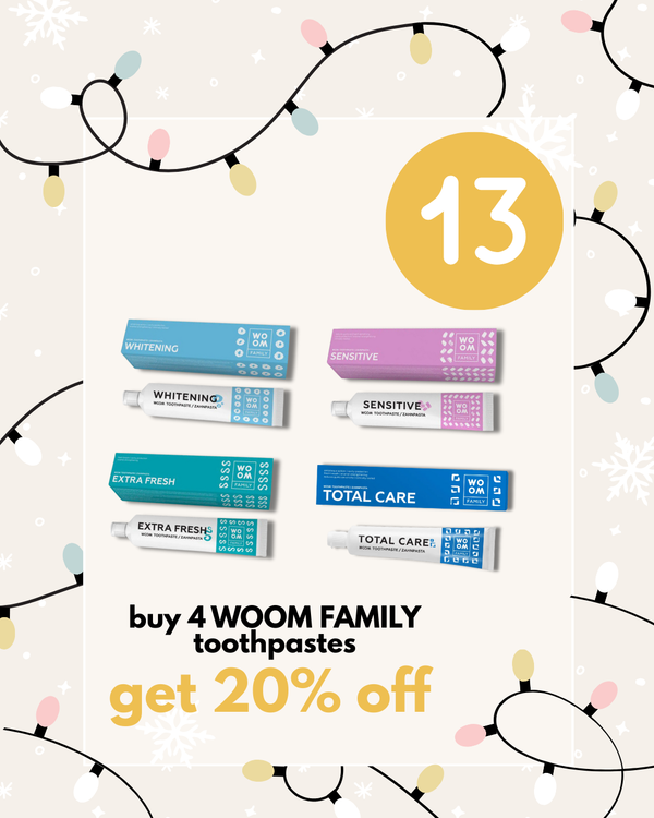 X-MAS OFFER: Buy 4 WOOM Family Toothpastes & Get 20% OFF