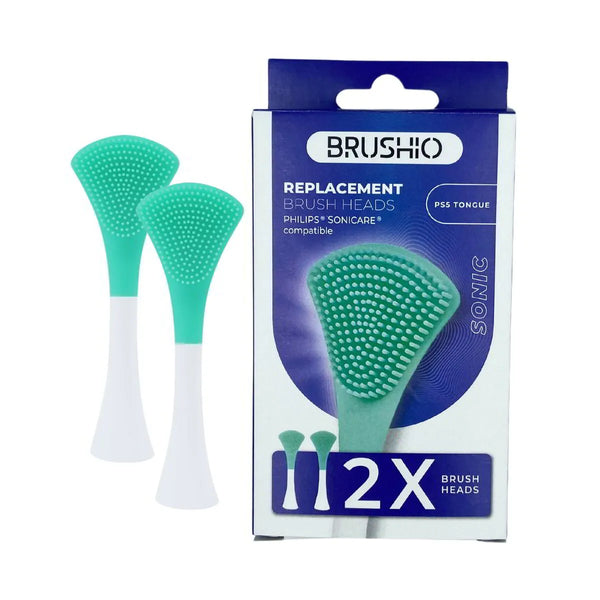 Replacement heads compatible with Philips Sonicare brushes - tongue cleaner 2 pcs.