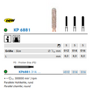 Instrumento de preparación de diamantes Komet, DIAO - KP6881