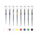 Kit de limas de acción InciDental EndoArt azul/dorado (SX-F3)