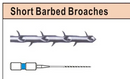 MANI Short Barbed Broaches 21mm 6pcs/box