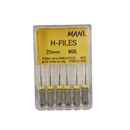 MANI H-files 25MM 6pcs/box