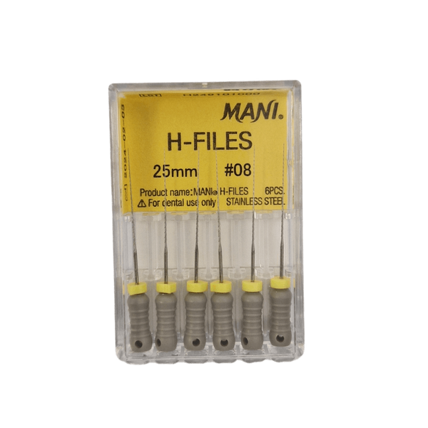 MANI H-files 25MM 6pcs/box