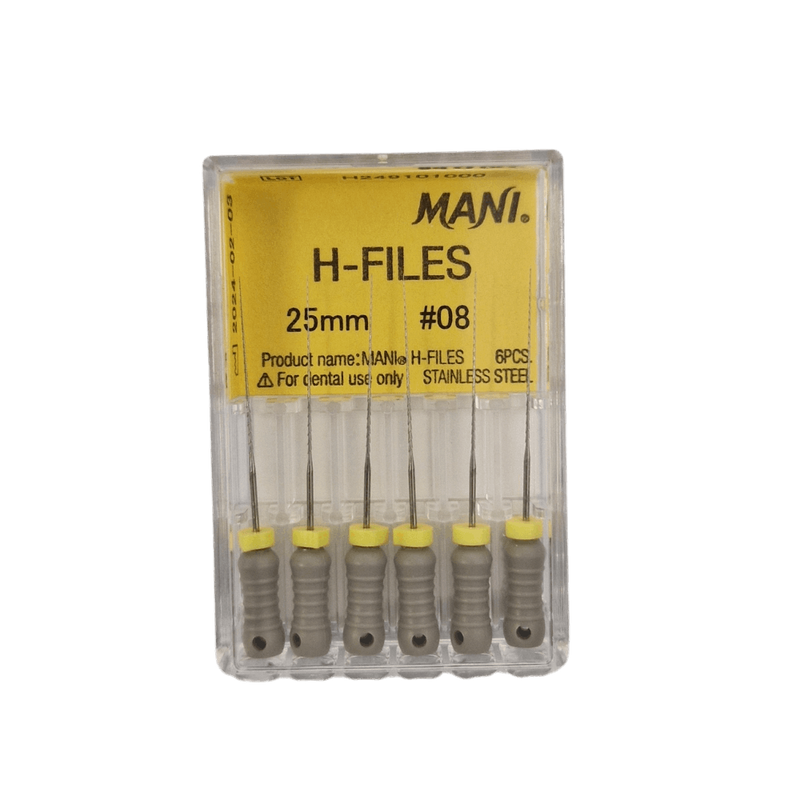 MANI H-files 25MM 6pcs/box | DentSupplier
