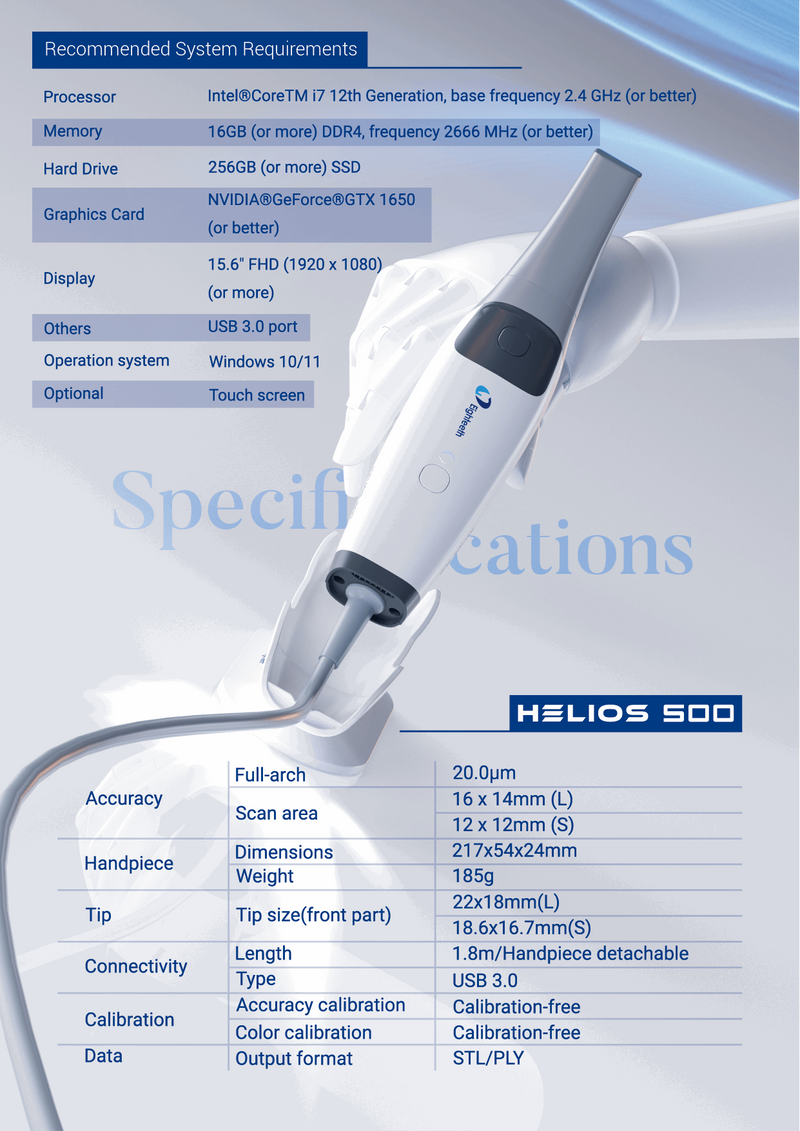 Helios 500 Dental Intraoral Scanner