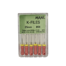 MANI K-files 6pcs/box 21MM/25MM/31MM