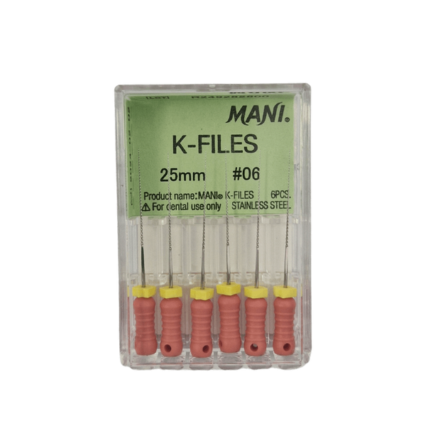 MANI K-files 6pcs/box 21MM/25MM/31MM