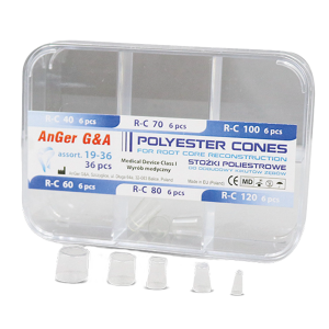 AnGer Transparent Polyester Cones 36 pcs.