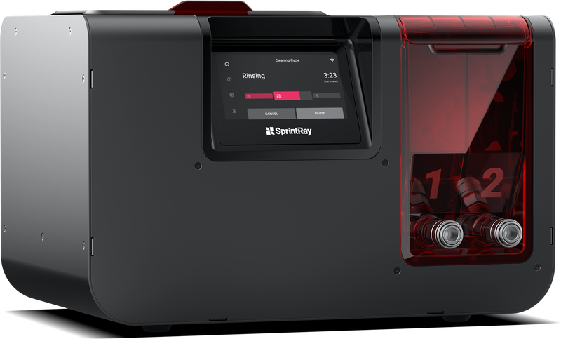front side of sprintray pro was s - smart automated cleaning system for dental 3D Prints