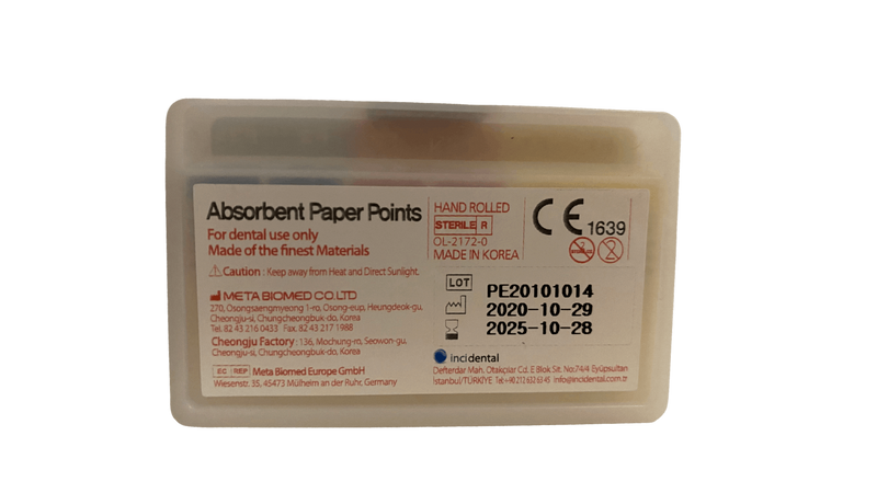 EndoArt Absorbent Paper Points, 60points - Dentsupply SIA