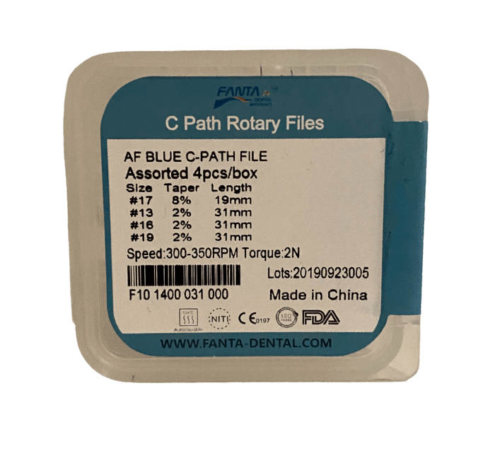 C-PATH Rotary File Assorted, 4pcs/box