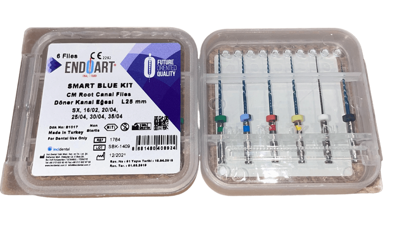 Endoart Smart Blue Rotary Files, 6pcs - Dentsupply SIA