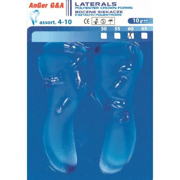 AnGer Polyester Crown Forms Laterals 10 pcs.