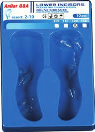 AnGer Polyester Crown Forms Lower Incisors 10 pcs.