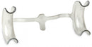 Transparent plastic dental cheek retractorl on a white background