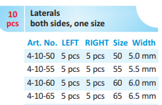 AnGer Polyester Crown Forms Laterals 10 pcs.