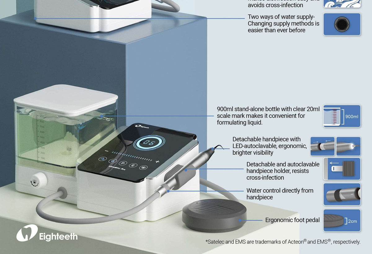 Détartreur Ultrasonique Dentaire Avec Pointe Scaler Pour EMS - Neuf, Conforme FDA, Origine Chine