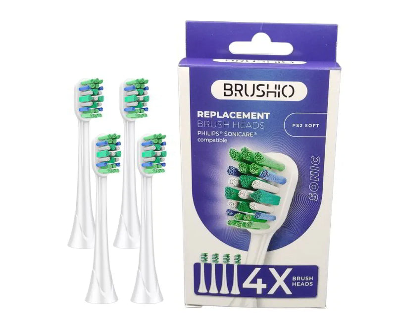 Replacement heads compatible with Philips Sonicare brushes 4 pcs., soft