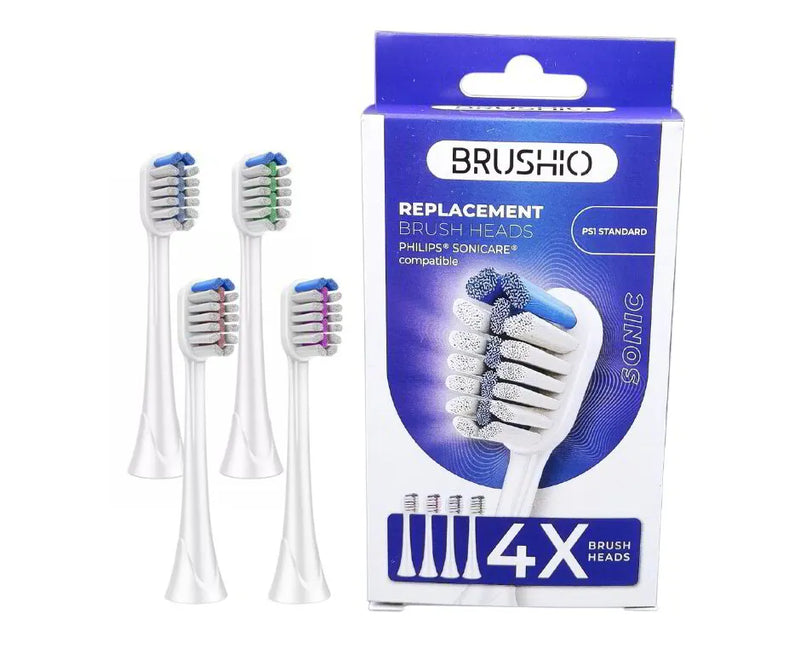 Replacement heads compatible with Philips Sonicare brushes 4 pcs, assorted colors