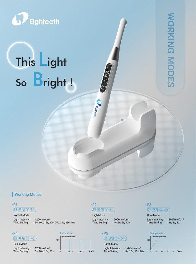 LED Curing Pen-E with 5 Curing programs by Eighteeth